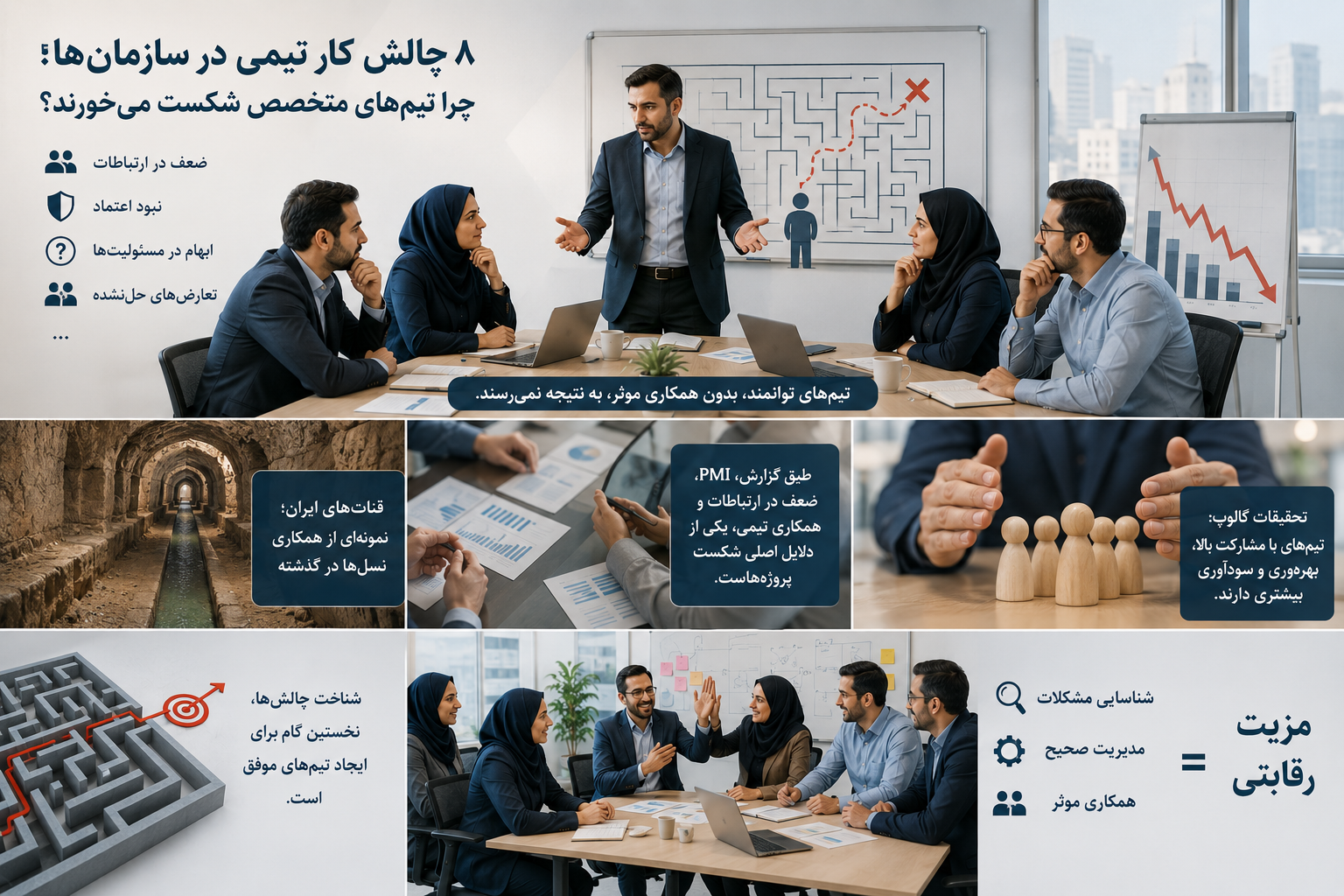 چالش های مهم در کار تیمی