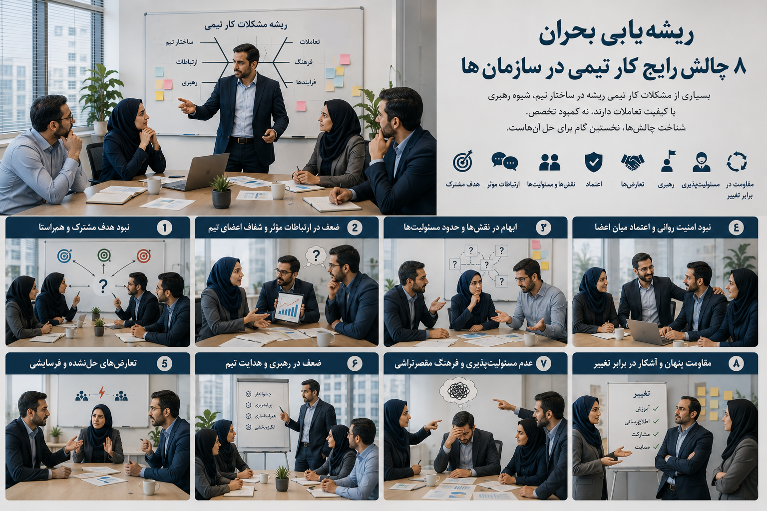 ریشه های چالش در کار تیمی